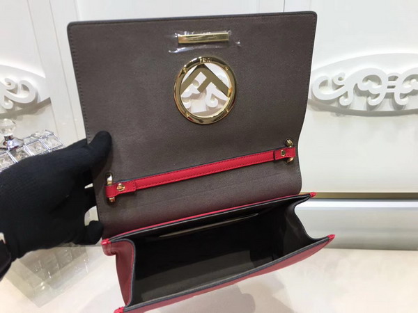 Fendi Kan I F Red Leather Bag For Sale