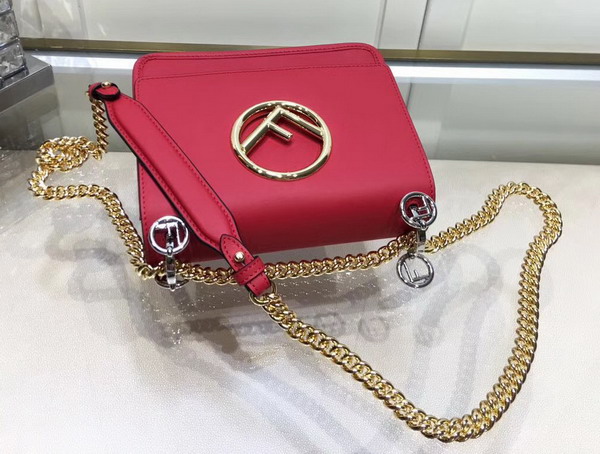 Fendi Kan I F Small Red Leather For Sale