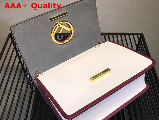 Fendi Kan I Logo Bag Black Croc Effect Replica