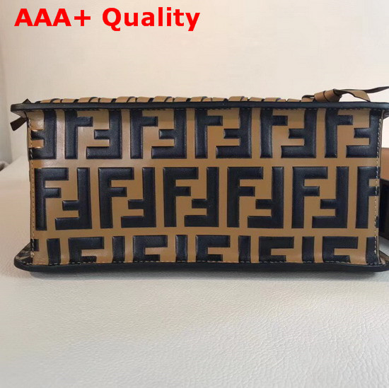 Fendi Kan I Logo Bag Medium Brown Replica