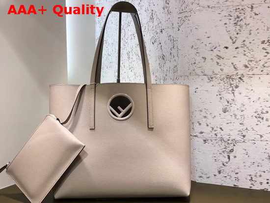Fendi Kan I Logo Shopper Bag Elephant Grey Replica