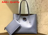 Fendi Kan I Logo Shopper Bag in Baby Blue Replica