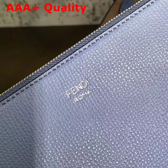 Fendi Kan I Logo Shopper Bag in Baby Blue Replica