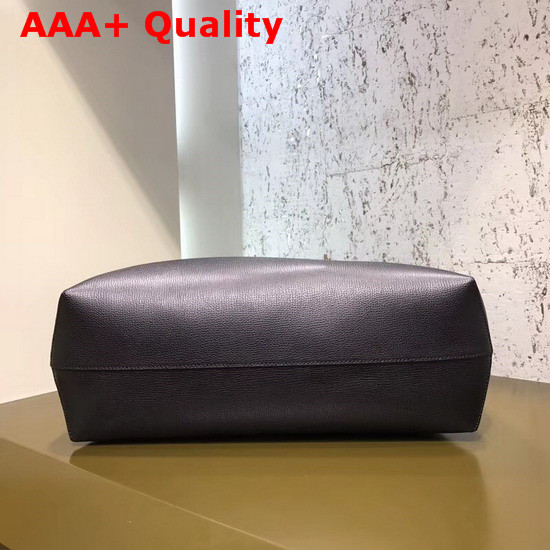 Fendi Kan I Logo Shopper Bag in Black Real Leather Replica