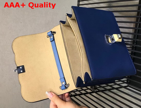 Fendi Kan I Small Blue Leather Mini Bag with Python Details Replica