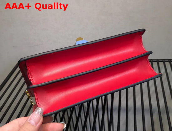 Fendi Kan I Small Red Leather Mini Bag with Python Details Replica