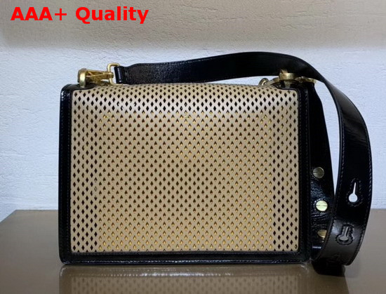 Fendi Kan U Bag in Beige Perforated Leather Replica