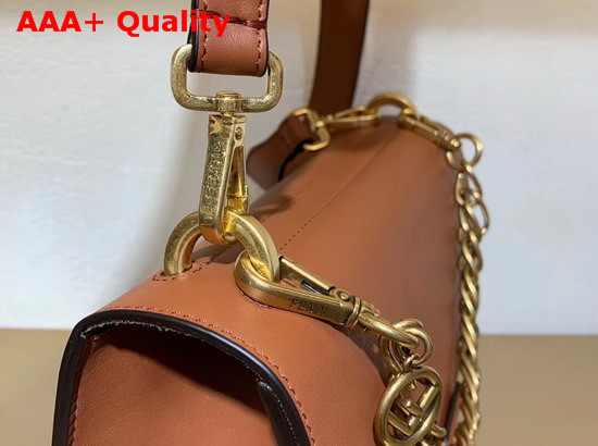 Fendi Kan U Bag in Rust Red Calfskin Replica