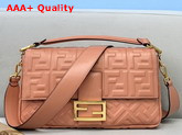 Fendi Large Baguette Bag in Dusty Pink Soft Nappa Leather Replica