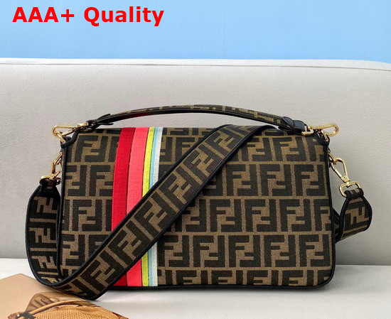 Fendi Large Baguette Bag in Multicolor Embroidered Canvas Replica