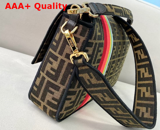 Fendi Large Baguette Bag in Multicolor Embroidered Canvas Replica