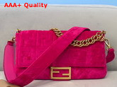 Fendi Large Baguette Bag in Rose Velvet Replica