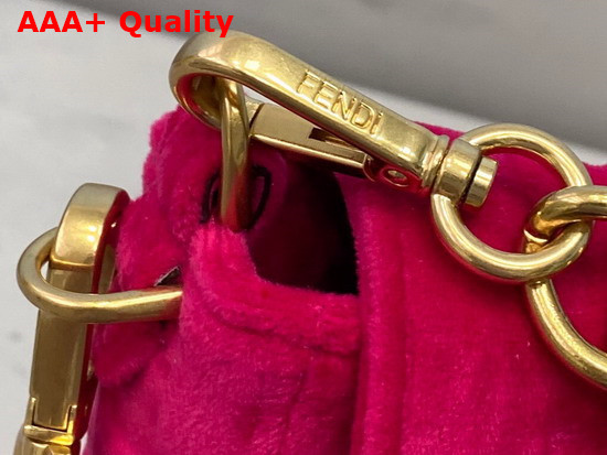 Fendi Large Baguette Bag in Rose Velvet Replica