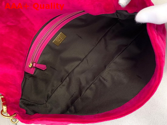 Fendi Large Baguette Bag in Rose Velvet Replica