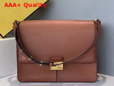 Fendi Large Kan U Bag in Rust Red Calf Leather Replica