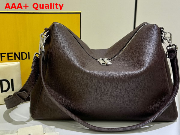 Fendi Lui Large Dark Brown Leather Bag Replica