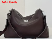 Fendi Lui Large Dark Brown Leather Bag Replica