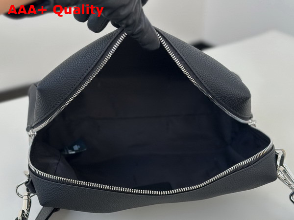 Fendi Lui Medium Black Leather Bag Replica