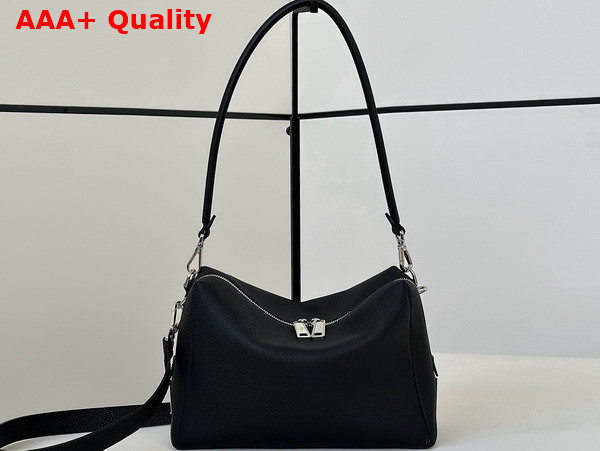 Fendi Lui Medium Black Leather Bag Replica