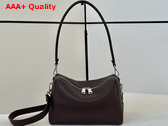 Fendi Lui Medium Dark Brown Leather Bag Replica