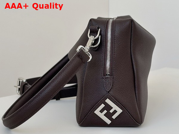 Fendi Lui Medium Dark Brown Leather Bag Replica