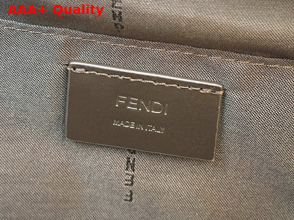 Fendi Lui Medium Dark Brown Leather Bag Replica
