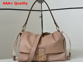 Fendi Mamma Baguette Large Cappuccino Nappa Leather Bag Replica