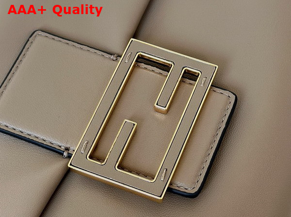 Fendi Mamma Baguette Large Dove Gray Nappa Leather Bag Replica