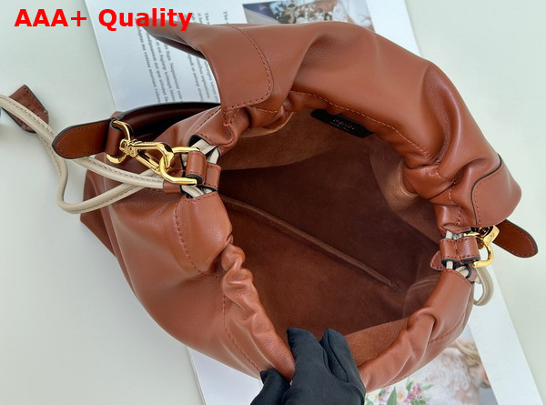 Fendi Mamma Baguette Medium Brown Nappa Leather Bag Replica