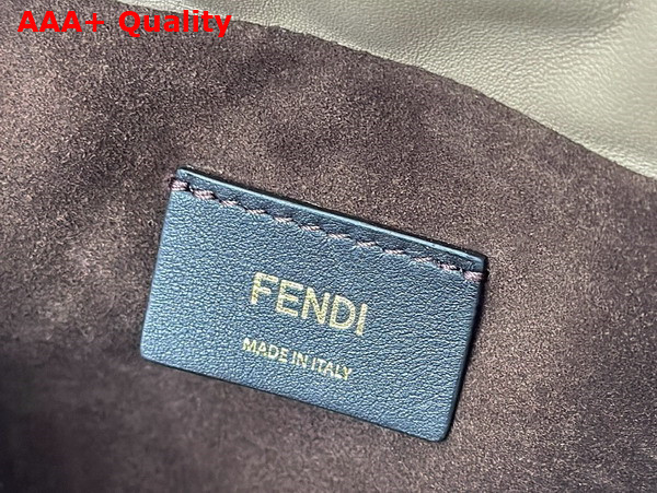 Fendi Mamma Baguette Medium Dove Gray Nappa Leather Bag Replica