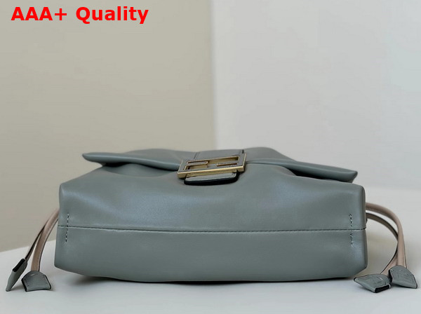 Fendi Mamma Baguette Medium Matcha Green Nappa Leather Bag Replica