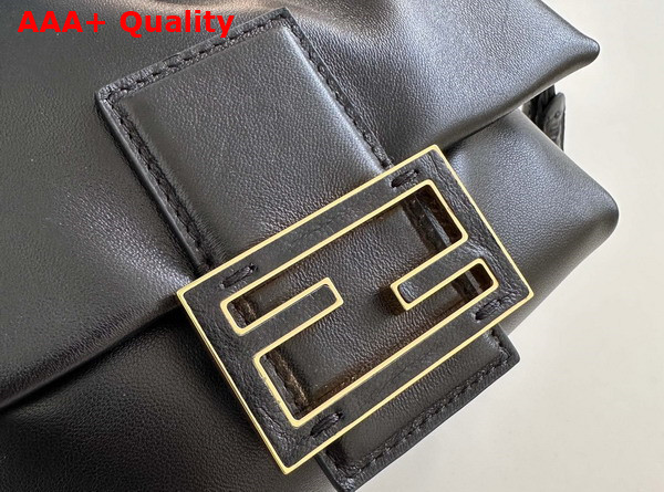 Fendi Mamma Baguette Small Black Nappa Leather Mini Bag Replica