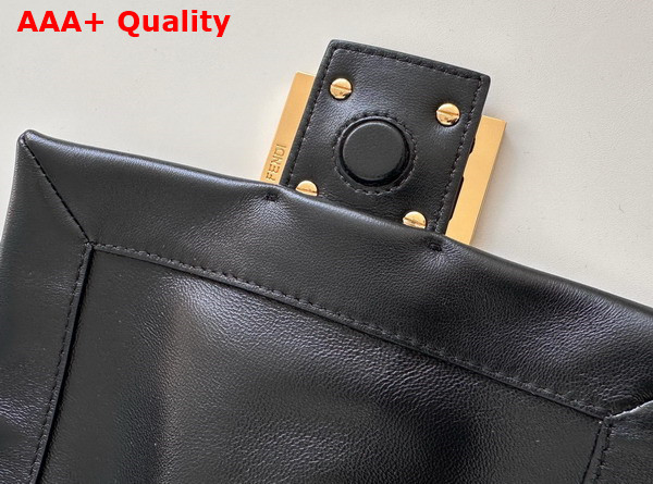 Fendi Mamma Baguette Small Black Nappa Leather Mini Bag Replica