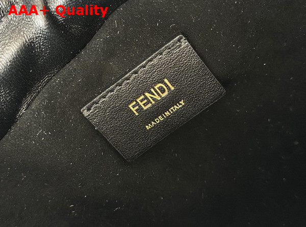 Fendi Mamma Baguette Small Black Nappa Leather Mini Bag Replica