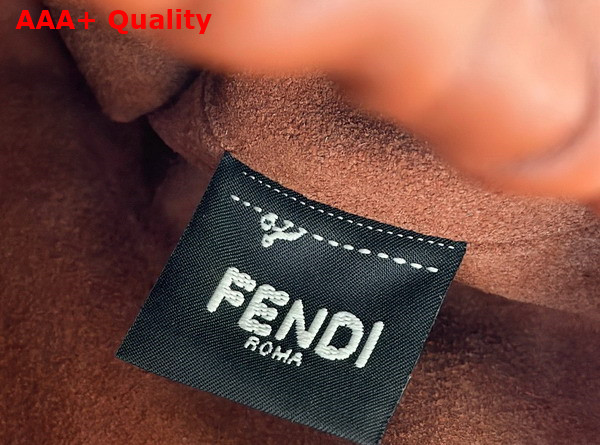 Fendi Mamma Baguette Small Brown Nappa Leather Mini Bag Replica