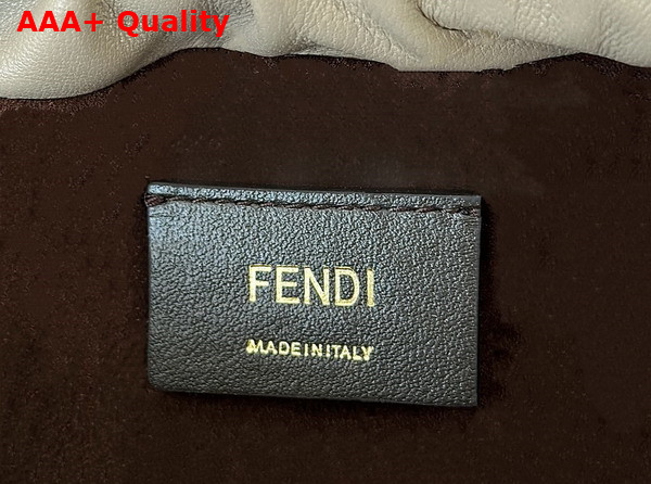 Fendi Mamma Baguette Small Dove Gray Nappa Leather Bag Replica