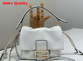 Fendi Mamma Baguette Small White Nappa Leather Mini Bag Replica