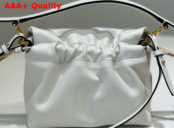 Fendi Mamma Baguette Small White Nappa Leather Mini Bag Replica
