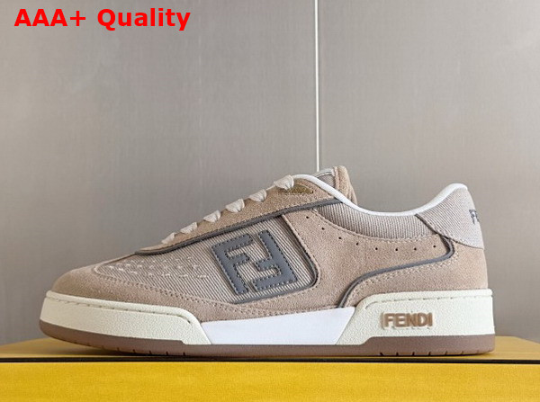 Fendi Match Dove Grey Suede Low Tops Replica
