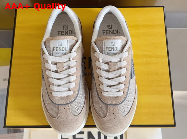 Fendi Match Dove Grey Suede Low Tops Replica