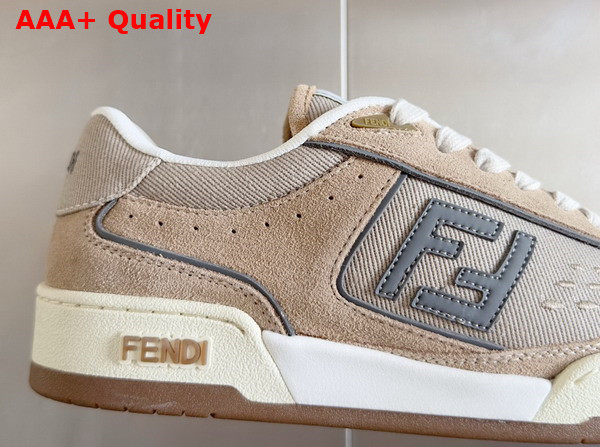 Fendi Match Dove Grey Suede Low Tops Replica