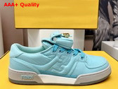 Fendi Match Light Blue Nylon Low Tops Replica