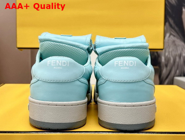 Fendi Match Light Blue Nylon Low Tops Replica
