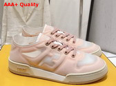 Fendi Match Pink Mesh Low Tops Replica
