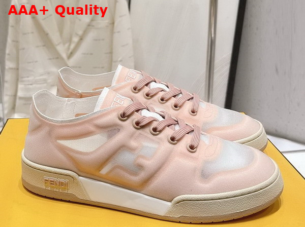 Fendi Match Pink Mesh Low Tops Replica