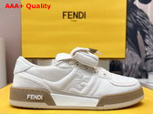 Fendi Match White Nylon Low Tops Replica