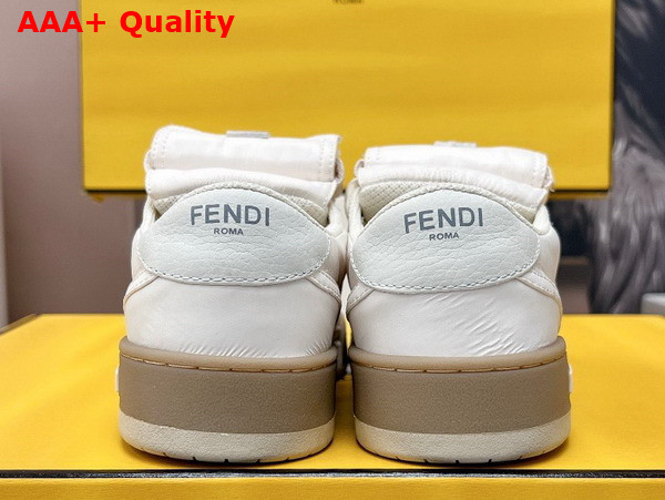 Fendi Match White Nylon Low Tops Replica