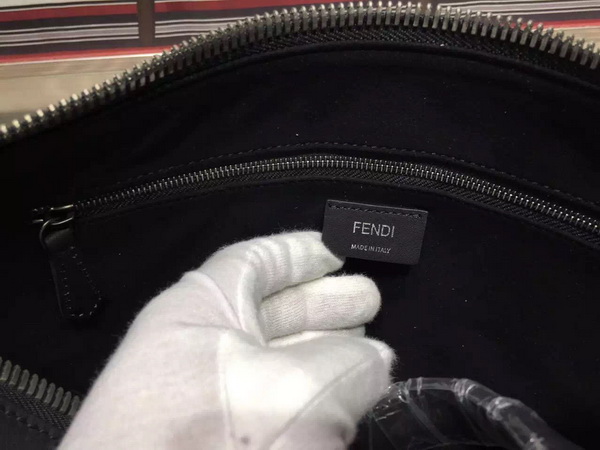 Fendi Mens Leather Briefcase in Black for Sale