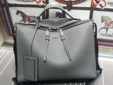 Fendi Mens Leather Briefcase in Grey for Sale