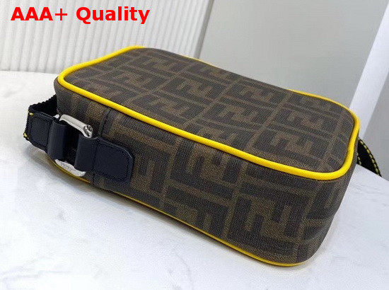 Fendi Messenger Bag in Brown Fabric Replica